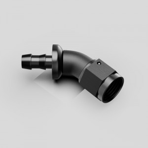 ワンピースフルフロー途切れないバーブプッシュロックホースはフィッティングを終了します