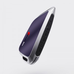 スマートLCDカーキー、アップグレードキーレスエントリ、パープルカーキーオートロック&ロック解除リモートカースターター、キーフォブ交換防止防止アクセサリー、車両ロゴディスプレイ